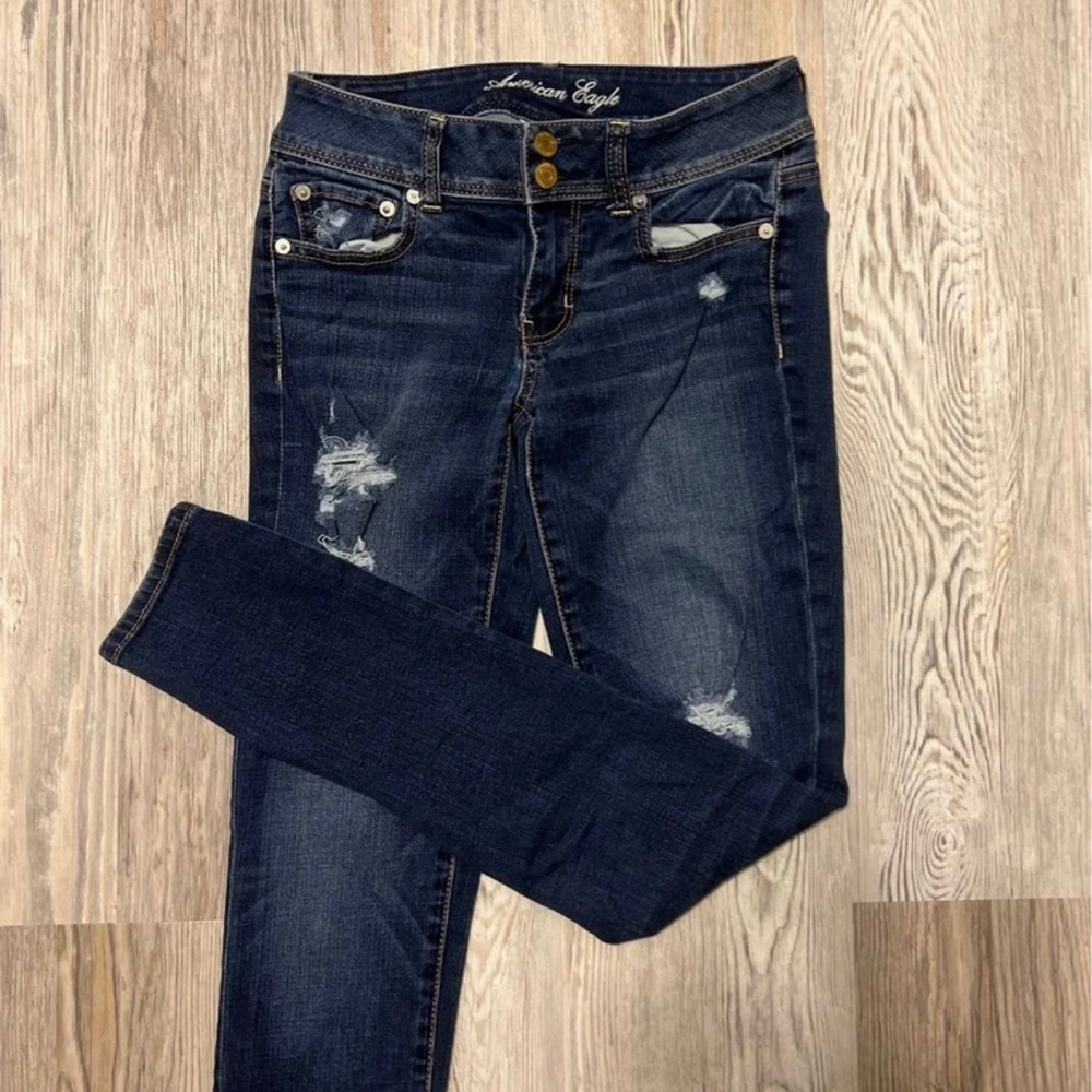 American Eagle Super Stretch Skinny Jeans, Size 2R